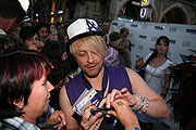 Meet & Greet hinter der Bühne, hier mit Ross Antony (Foto. Martin Schmitz)